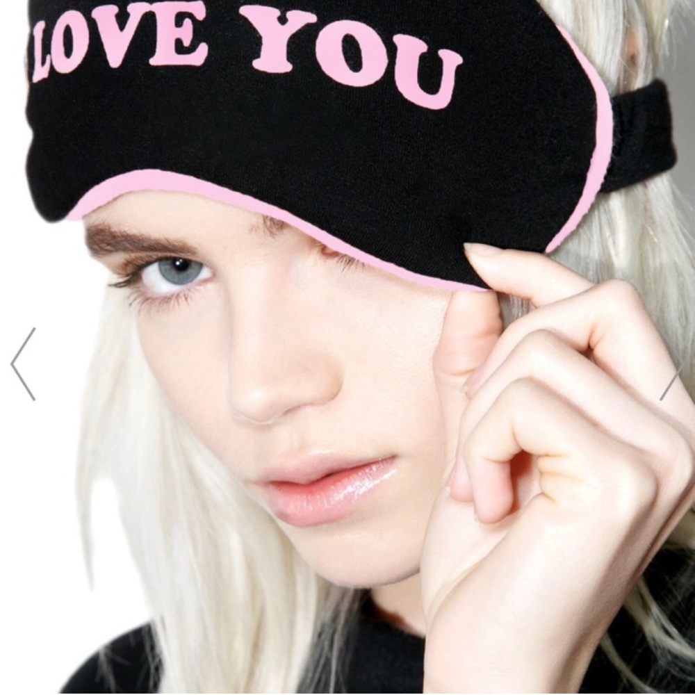 New Wildfox Breakfast at Noon Sleep Eye Mask - I Love You